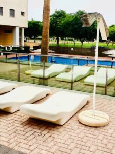 Exteriores con piscina - Piso en Vicente Blasco Ibáñez