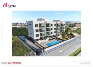 Plano en 3D de obra nueva en edificio San Miguel