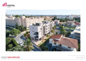Plano en 3D de obra nueva en edificio San Miguel